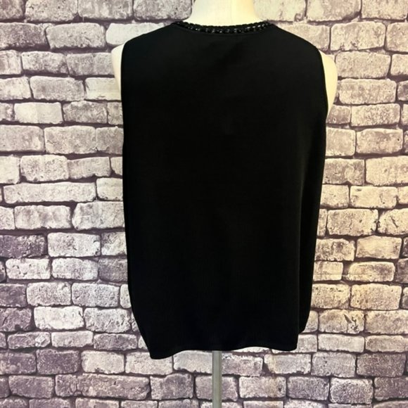 Grace Dane Lewis NWT Black Sleeveless Blouse Size 3X - Picture 6 of 9